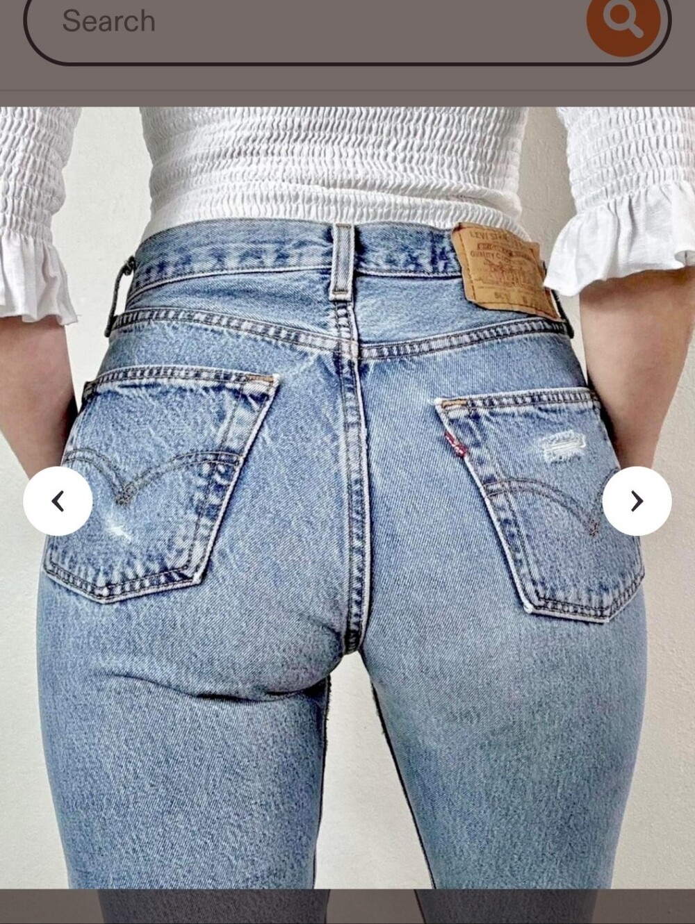 Levi's Vintage 501 Distressed Light Denim Jeans